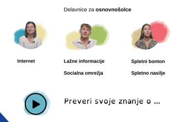 Delavnice za osnovnošolce: “Varnost na spletu”