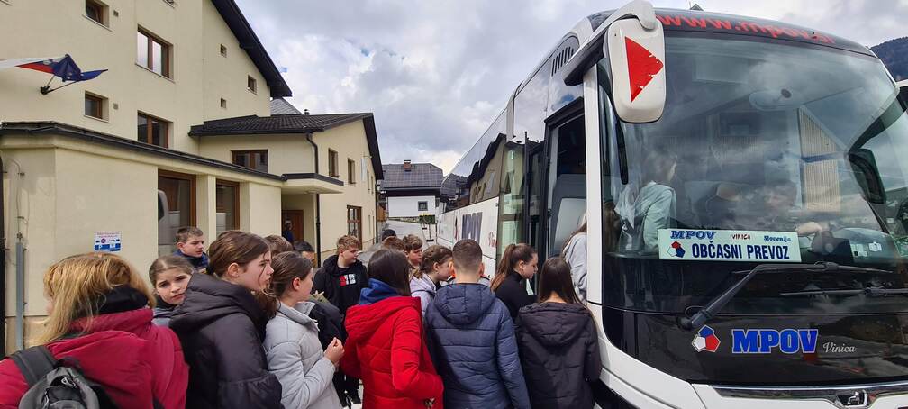 Obvestilo o prihodu – 7. razred, CŠOD Kranjska Gora