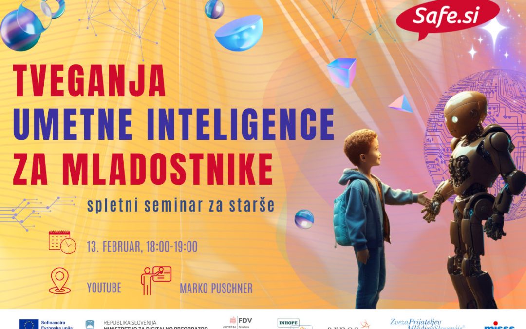 Spletni seminar za starše: Tveganja umetne inteligence za mladostnike